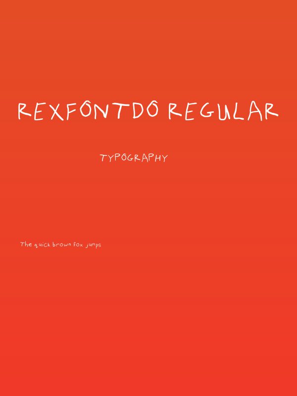 Rexfontdo Regular Poster