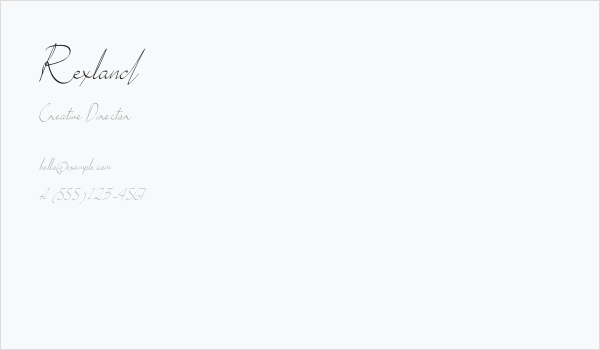 Rexland Business Card