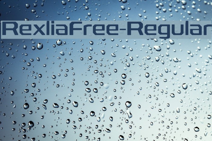 RexliaFree-Regular Font examples