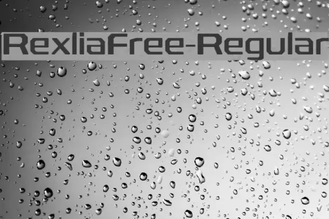 RexliaFree-Regular Font examples