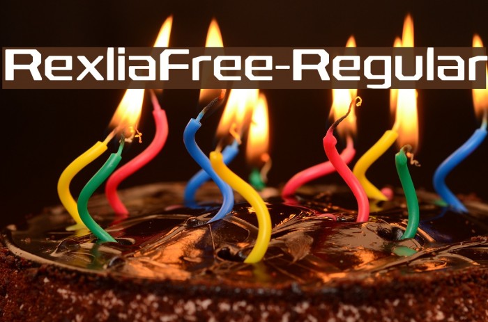 RexliaFree-Regular Font examples
