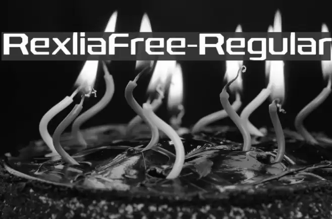RexliaFree-Regular Font examples