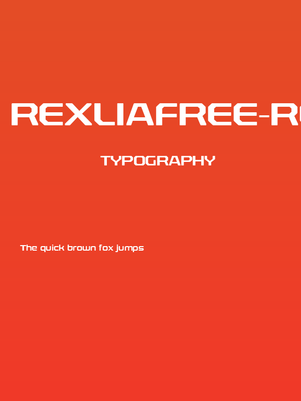 RexliaFree-Regular Poster