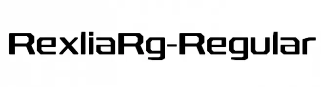 RexliaRg-Regular  font caratteri gratis