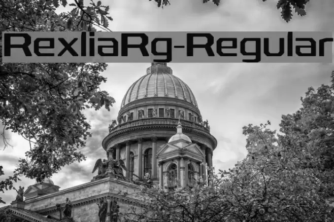 RexliaRg-Regular Font examples