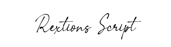 Rextions Script  font caratteri gratis