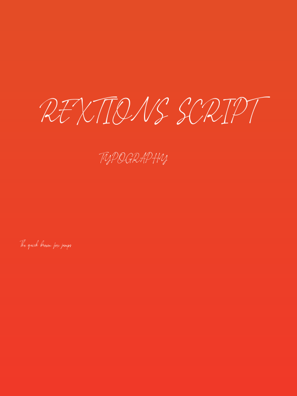 Rextions Script Poster