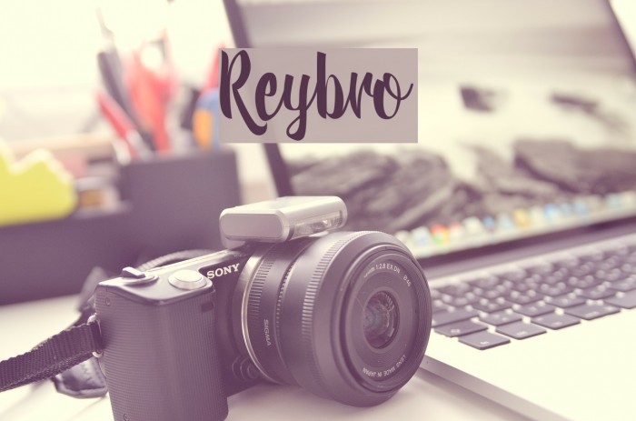 Reybro Schriftart examples