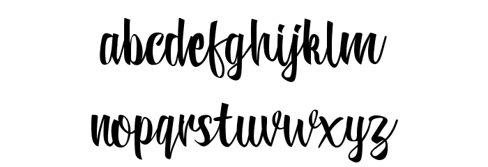 Reybro Schriftart Kleinbuchstaben