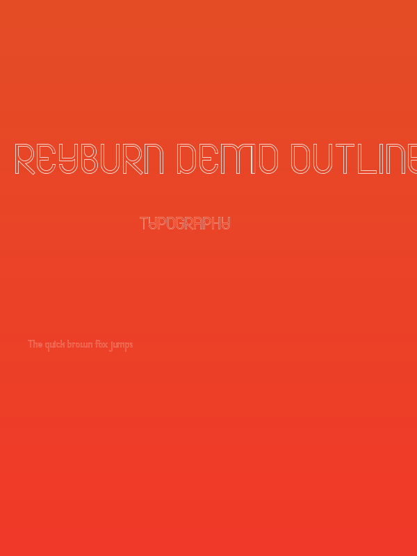 Reyburn Demo Outline Poster
