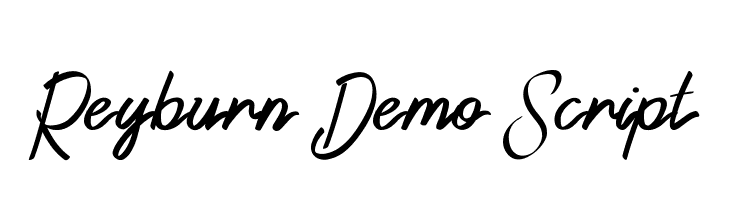 Reyburn Demo Script  Free Fonts Download