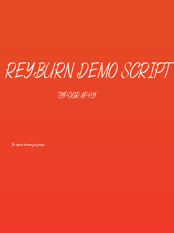 Reyburn Demo Script Poster