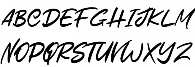 Reyhans Schriftart Groß