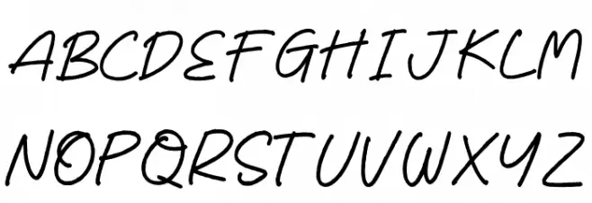 Reyhart Sejenack フォント 大文字