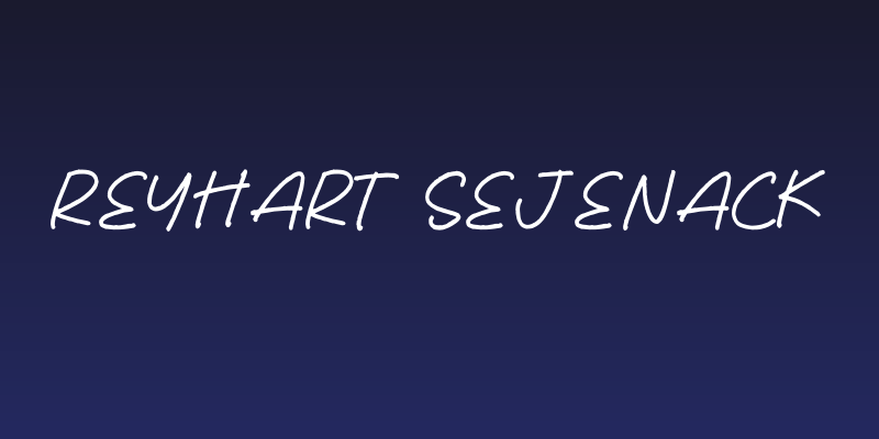 Reyhart Sejenack Social Header