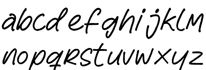 Reyhart Sejenack Font LOWERCASE