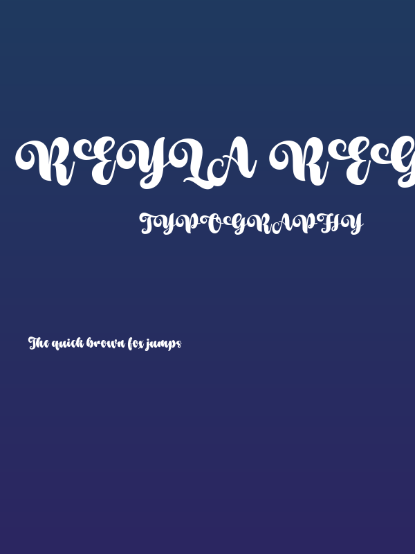 Reyla Regular Poster