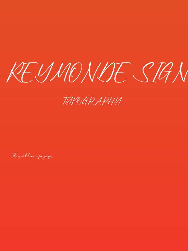 Reymonde Signature Poster