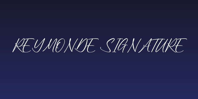 Reymonde Signature Social Header