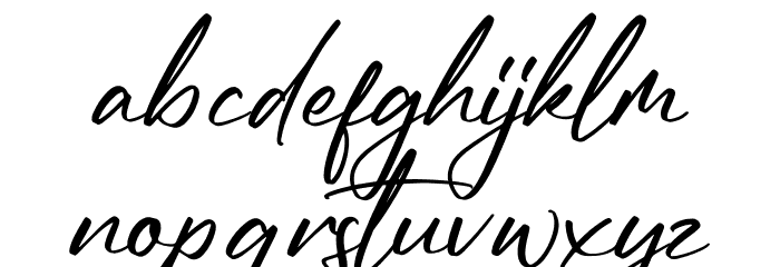 Reymonde Signature Font LOWERCASE