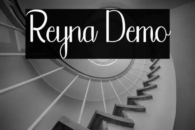 Reyna Demo Font examples
