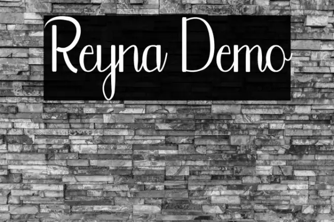 Reyna Demo Font examples
