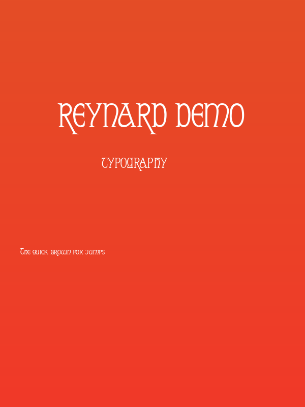 Reynard Demo Poster