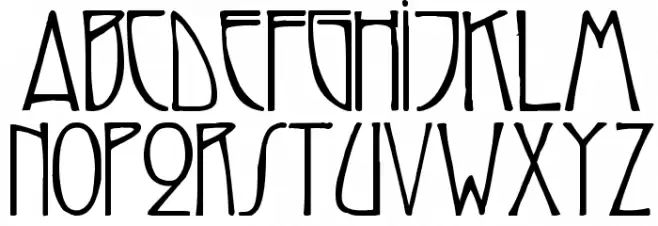 Reynold Art Deco Schriftart Groß