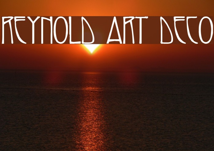 Reynold Art Deco Font examples