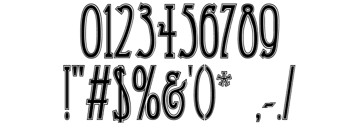 Reynold Contour Font OTHER CHARS
