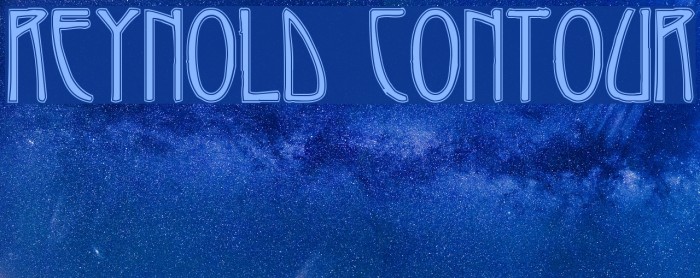 Reynold Contour Font examples