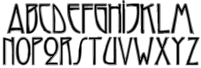 Reynold Contour Font LOWERCASE