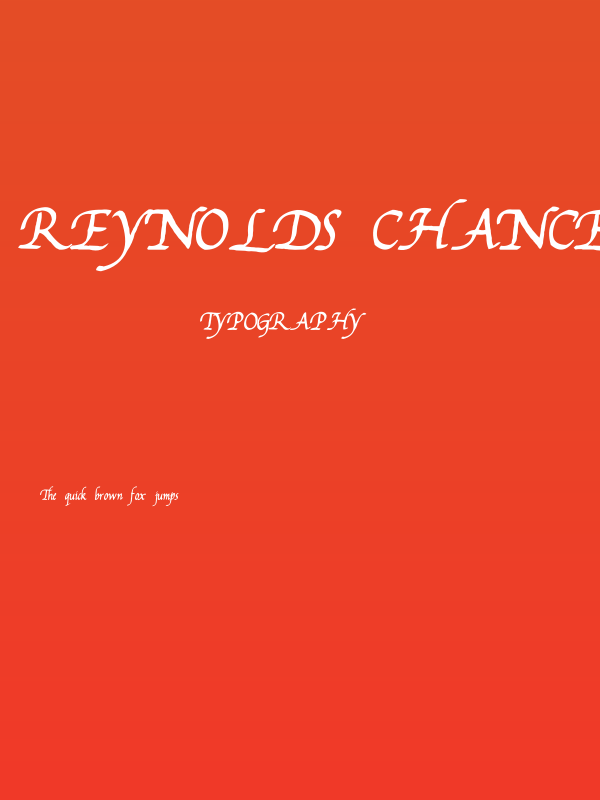 Reynolds Chancery Deux Poster