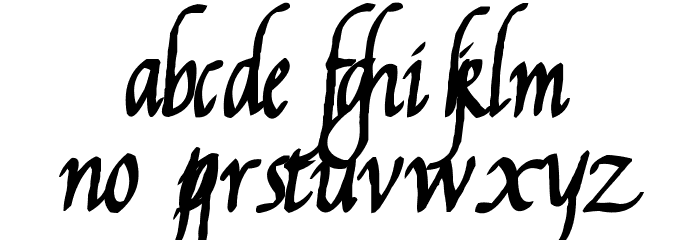 Reynolds Chancery Deux Font LOWERCASE