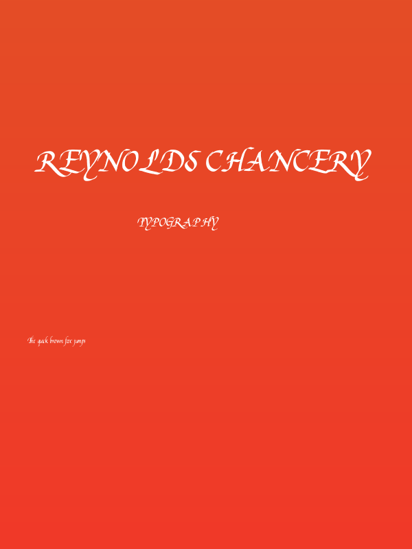 Reynolds Chancery Poster