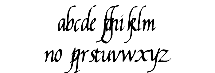 Reynolds Chancery Font LOWERCASE