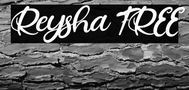 Reysha FREE Font examples