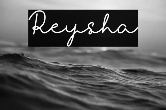 Reysha Font examples