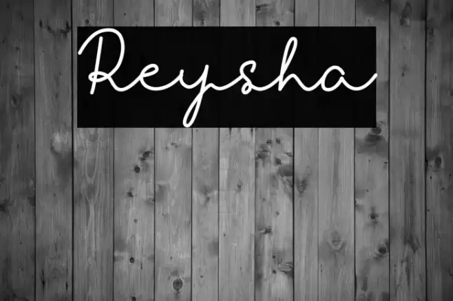 Reysha Font examples