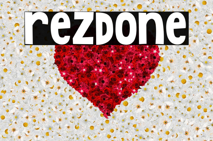 Rezdone Font examples