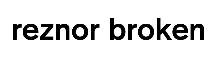 Reznor Broken Шрифта