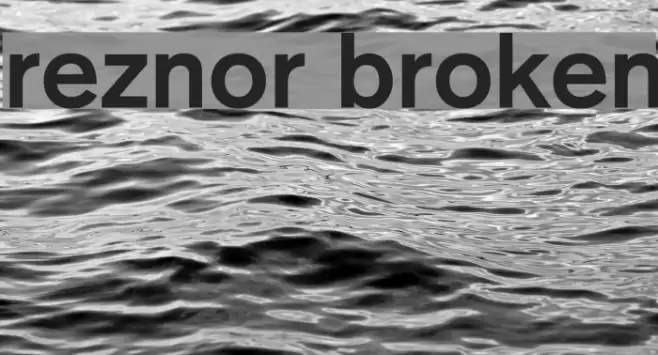 Reznor Broken Caratteri examples
