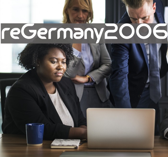 reGermany2006 Schriftart examples