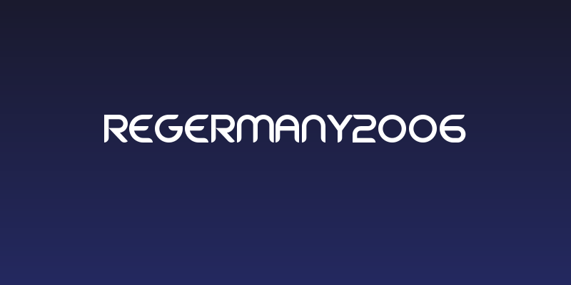reGermany2006 Social Header