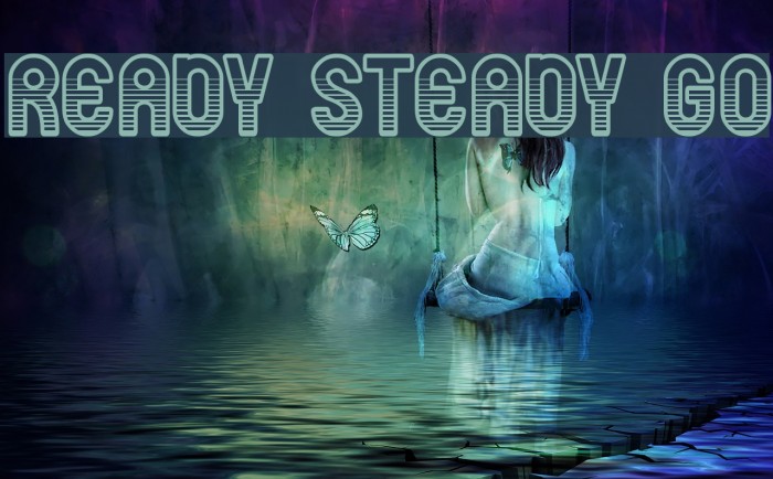 ready steady go Font examples