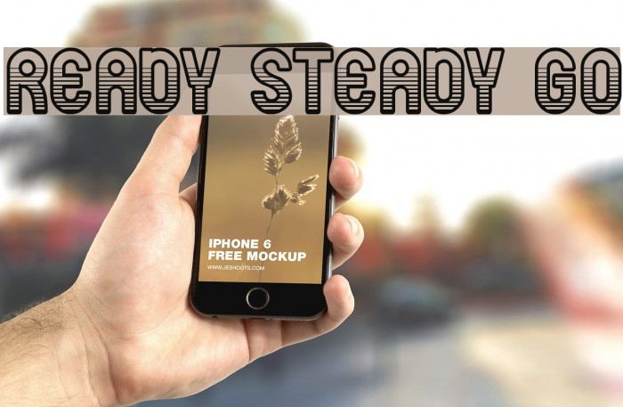 ready steady go Font examples