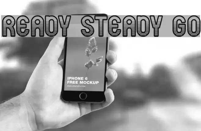 ready steady go フォント examples