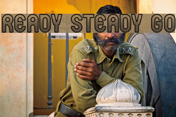 ready steady go Font examples