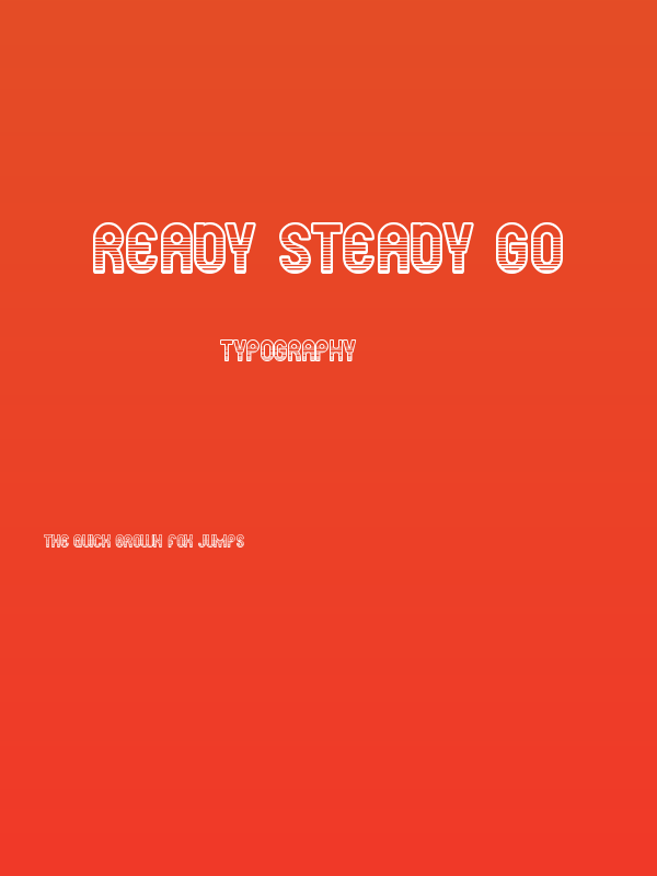 ready steady go Poster