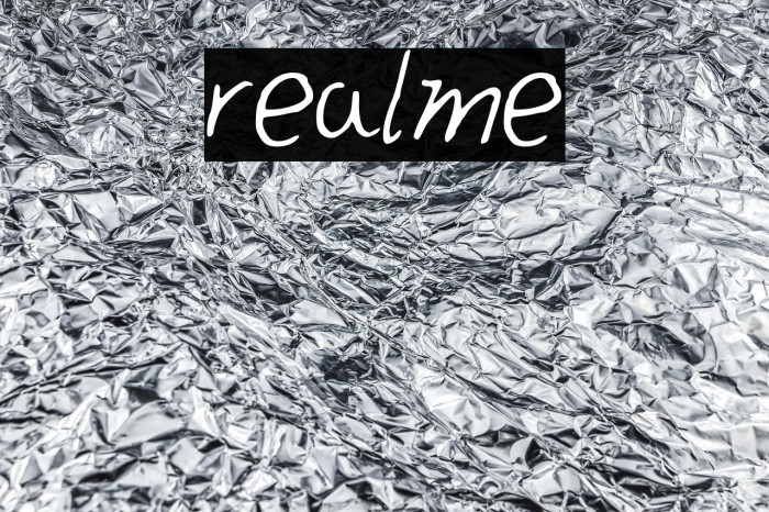 realme Schriftart examples